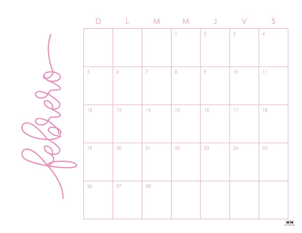 February calendars