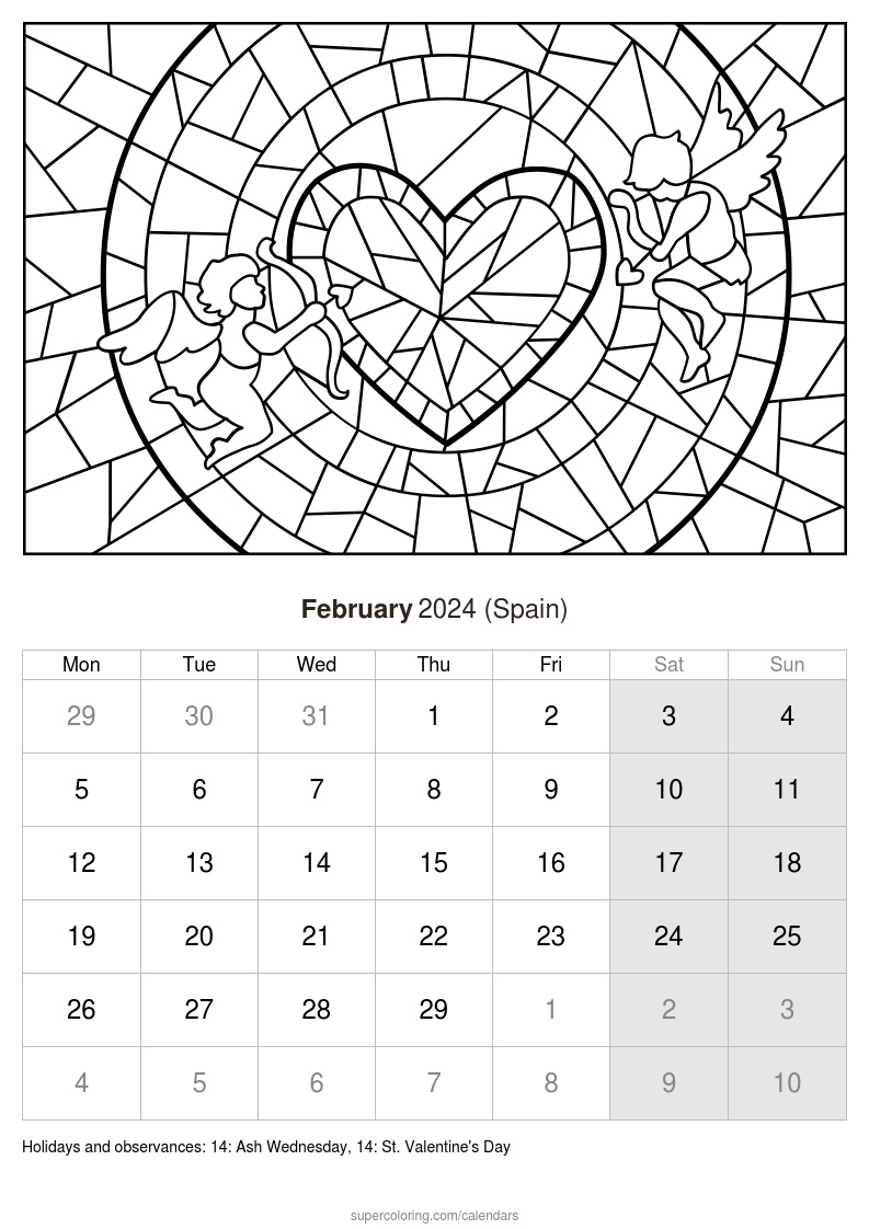 February calendar