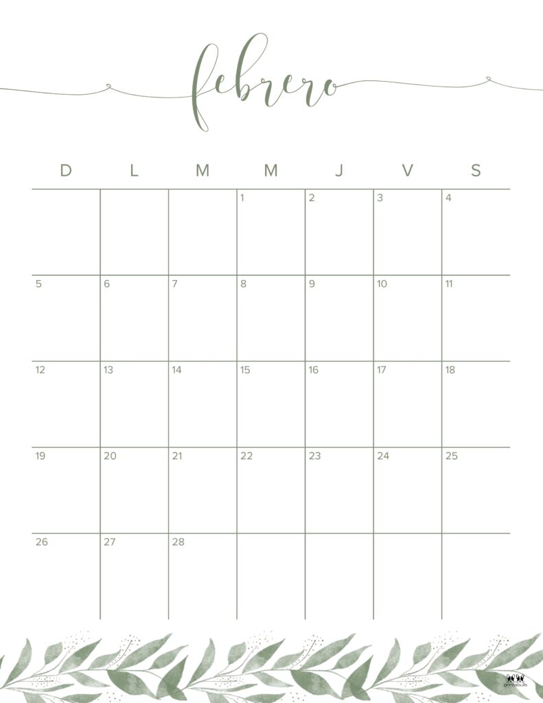 February calendars