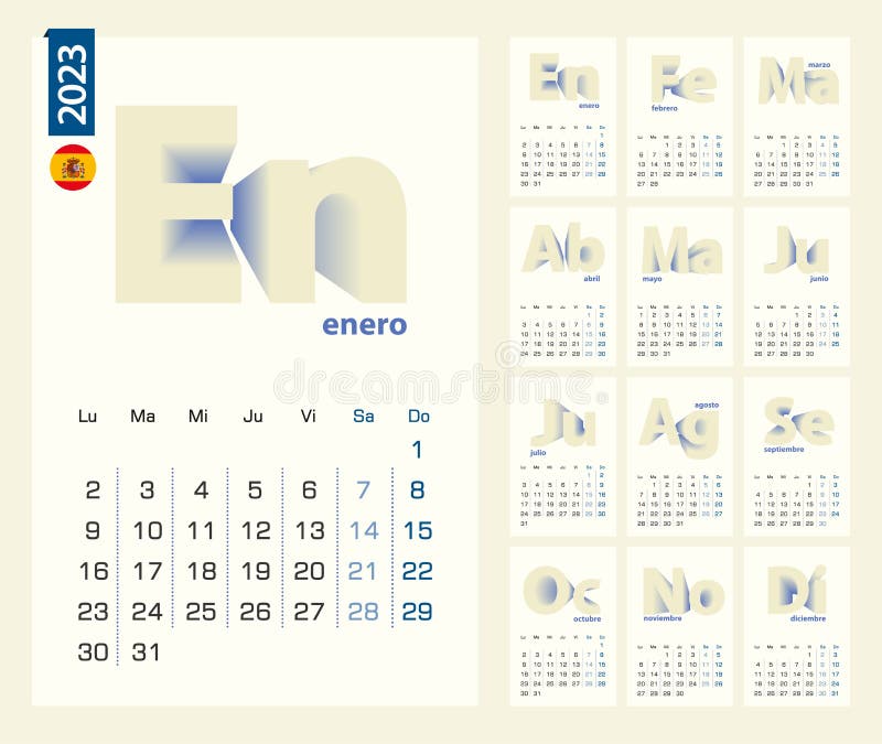 Spanish calendar stock illustrations â spanish calendar stock illustrations vectors clipart