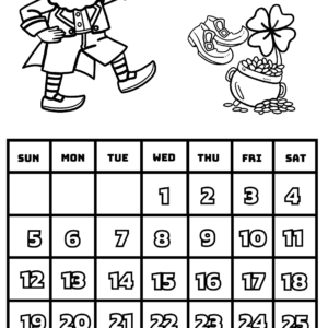 Calendar coloring pages printable for free download