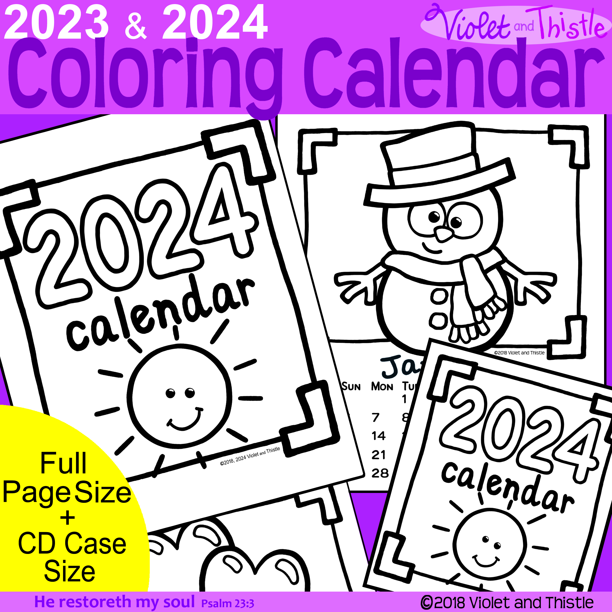 And coloring calendar printable to color parent christmas gift for parent kids made by teachers