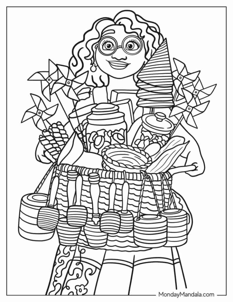 Encanto coloring pages free pdf printables