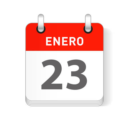 Calendario enero stock photos and images