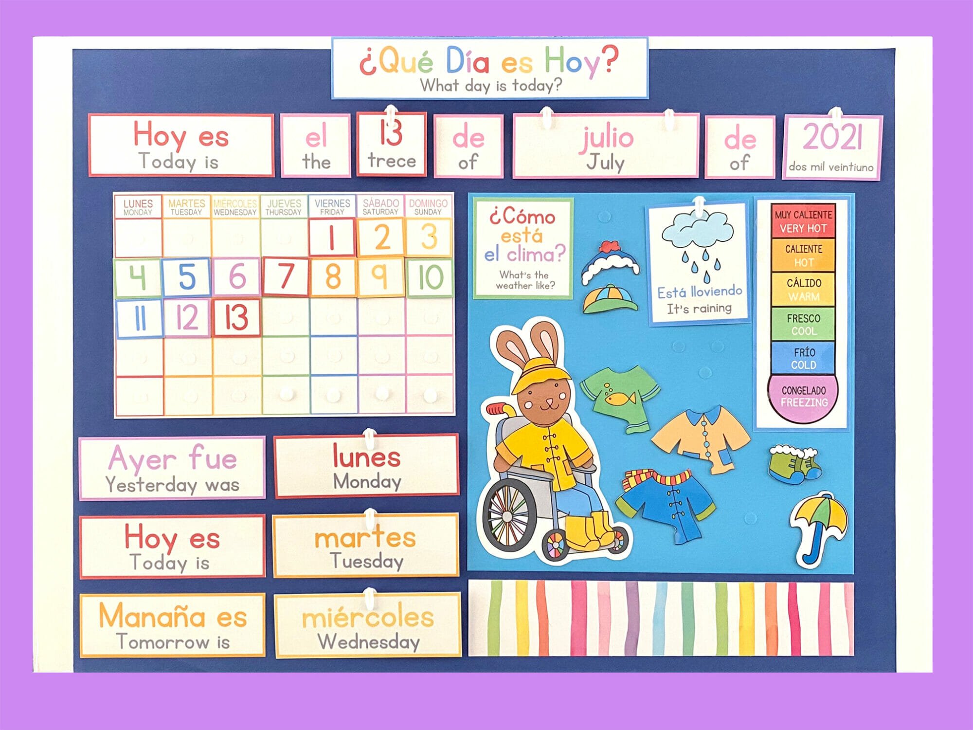 Diy childrens calendar