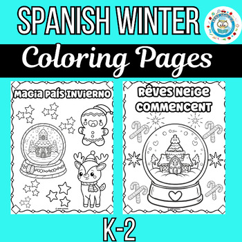 Spanish winter coloring tpt