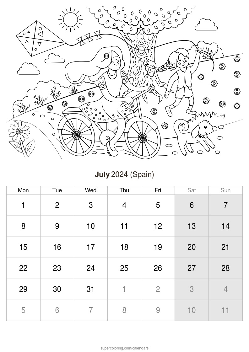 July calendar