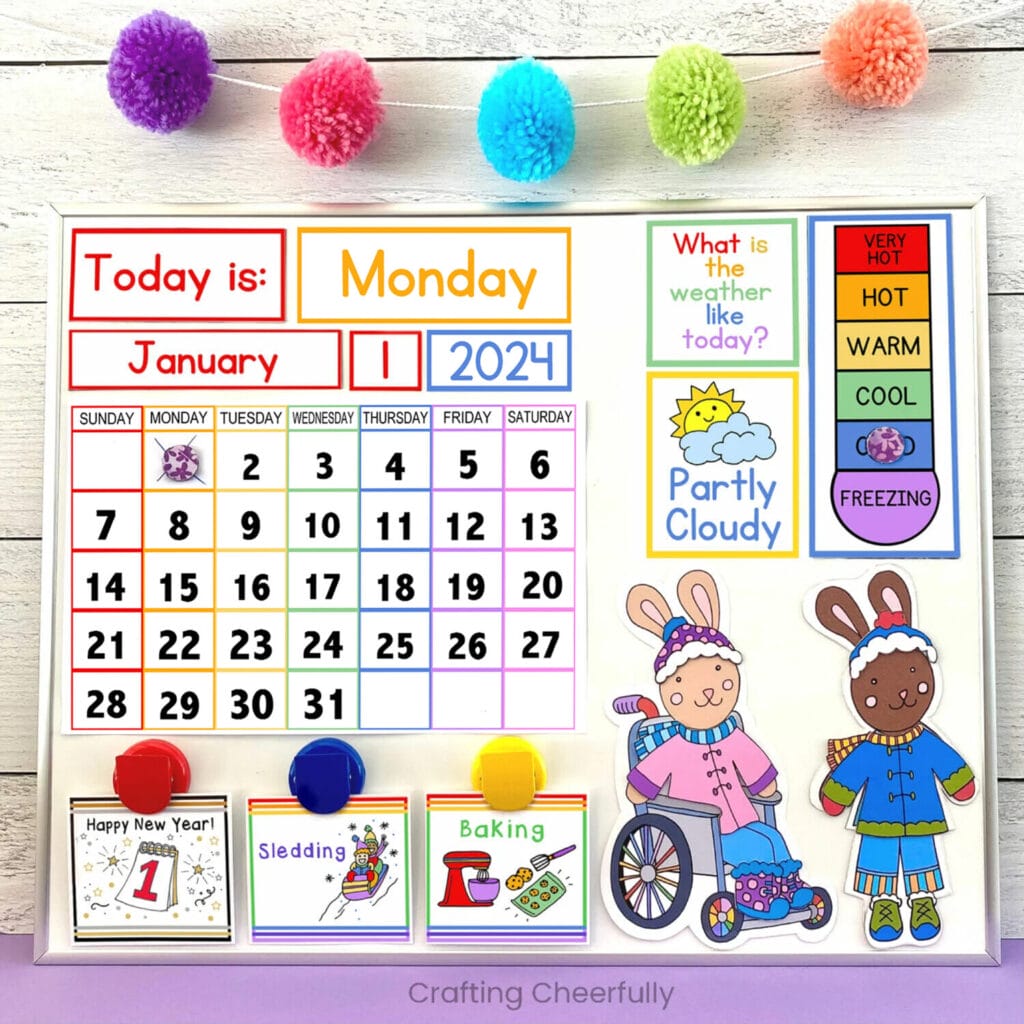 Diy childrens calendar