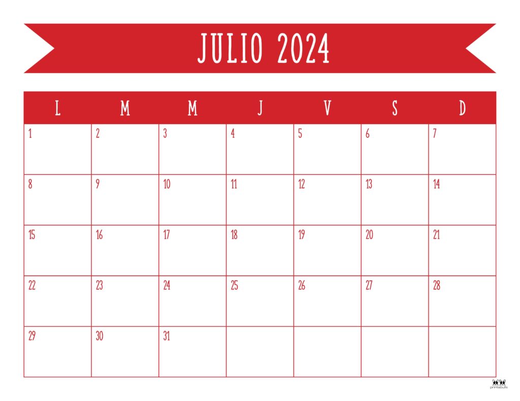 July calendars