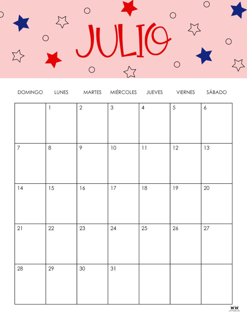 July calendars