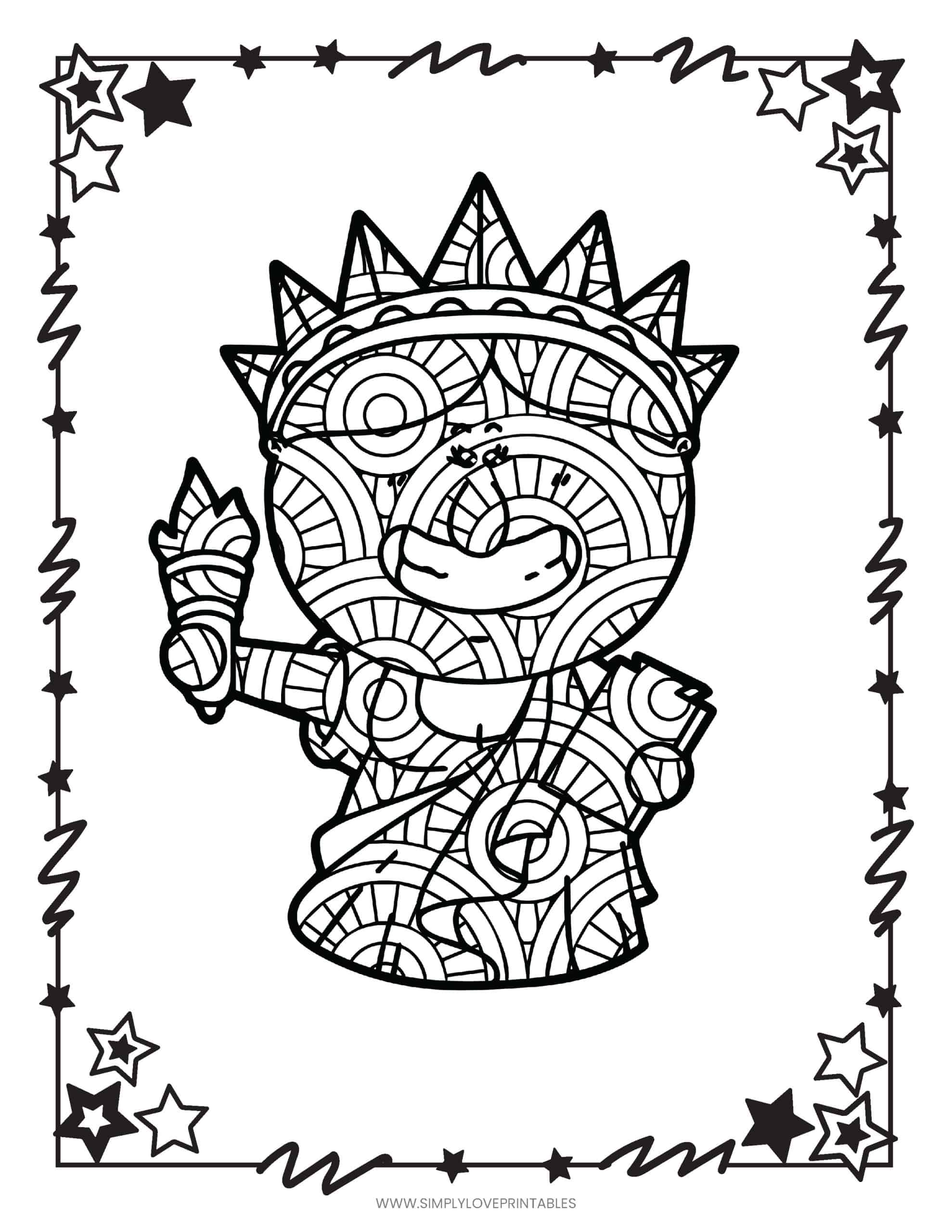 Free fourth of july coloring pages simply love printables