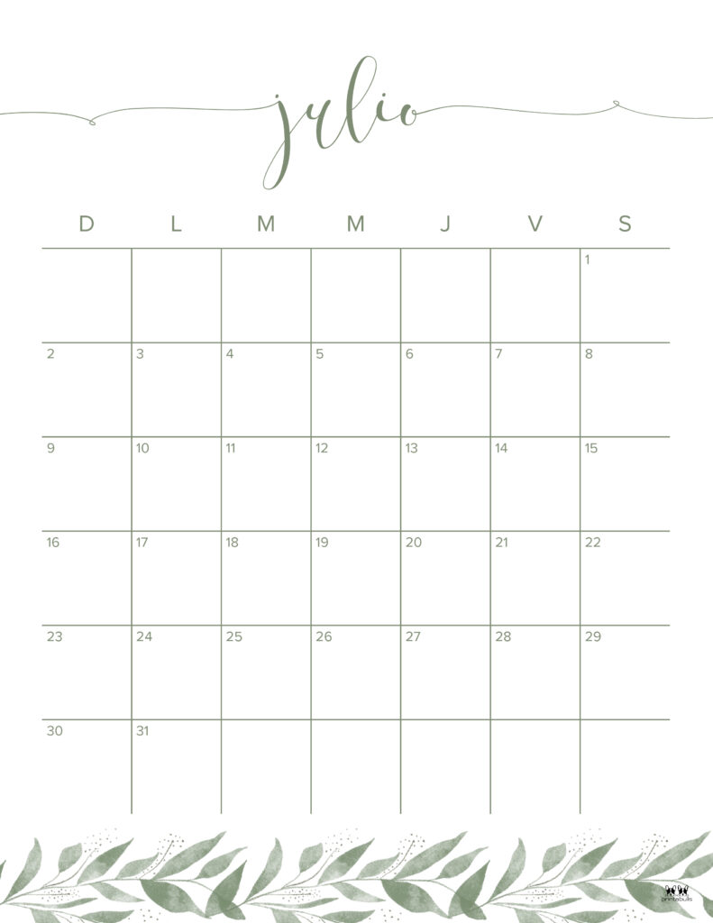 July calendars