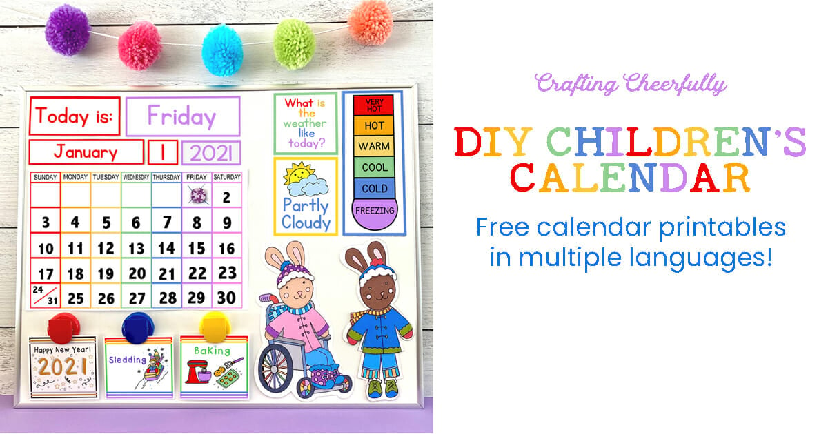 Diy childrens calendar