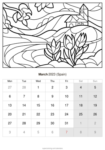March calendar