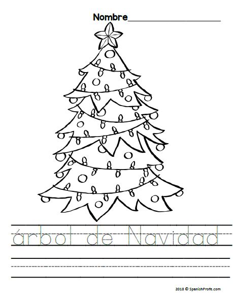 Spanish christmas coloring sheets navidad hojas de colorear