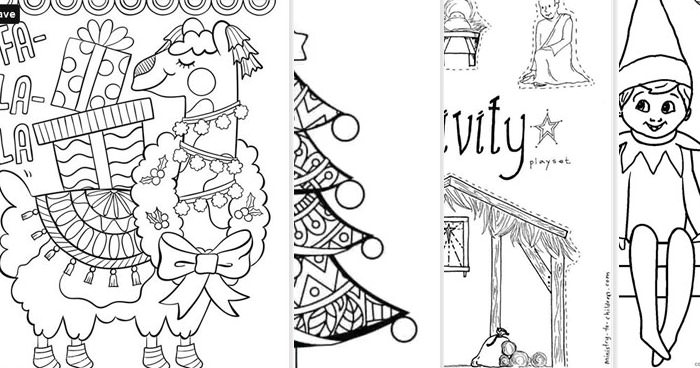 Tons of free printable christmas coloring pages for kids and adults