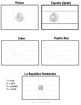 How to speak spanish flag coloring pages spanish speaking countries