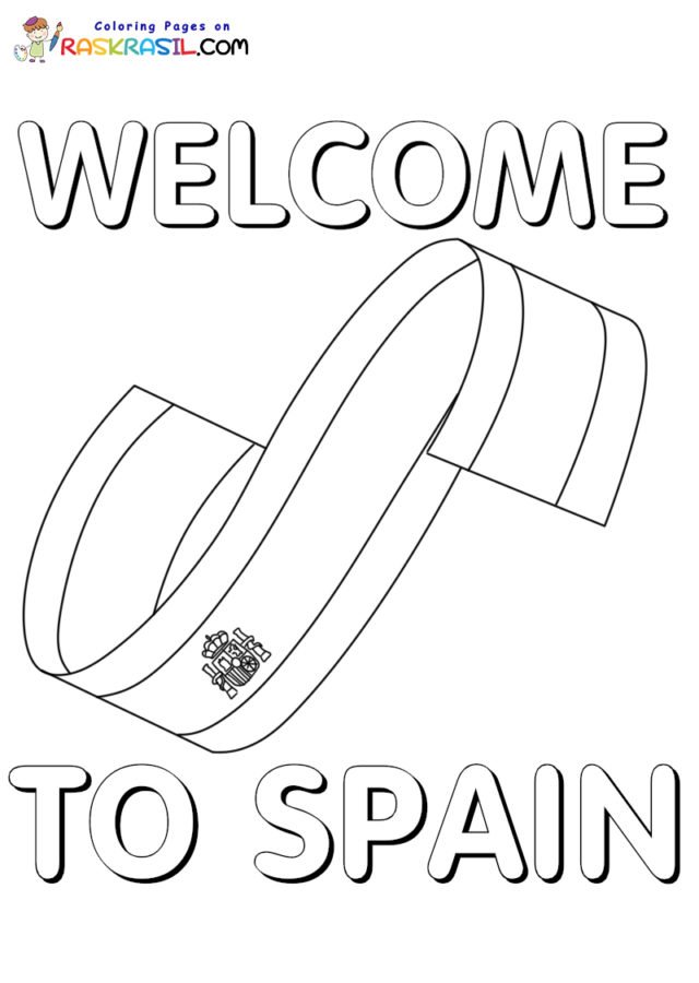 Spain coloring pages printable for free download