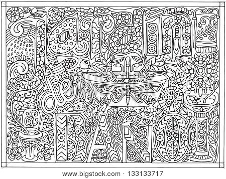 Adult coloring book vector photo free trial bigstock