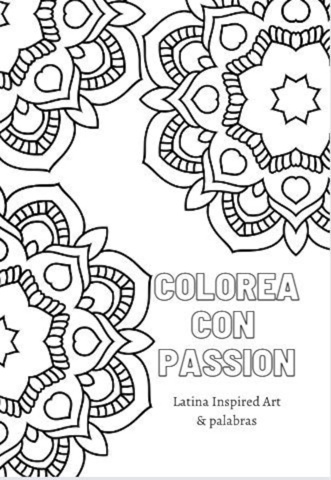 Page spanish coloring book motivational coloring pages mandala printable pages women power coloring book instant download