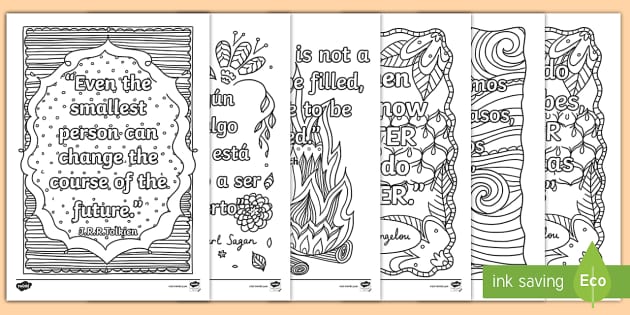 Classroom inspiration quotes mindfulness coloring pages englishspanish