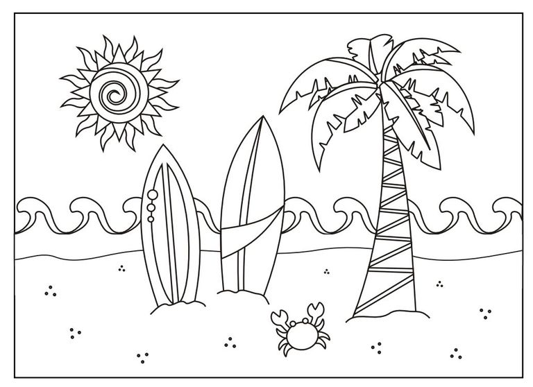 Coloring activity sheets