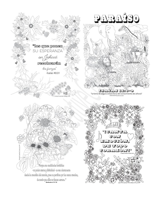 Espanol spanish coloring pages jw coloring pages adult coloring page color with pencils printable coloring pagejw printable download now