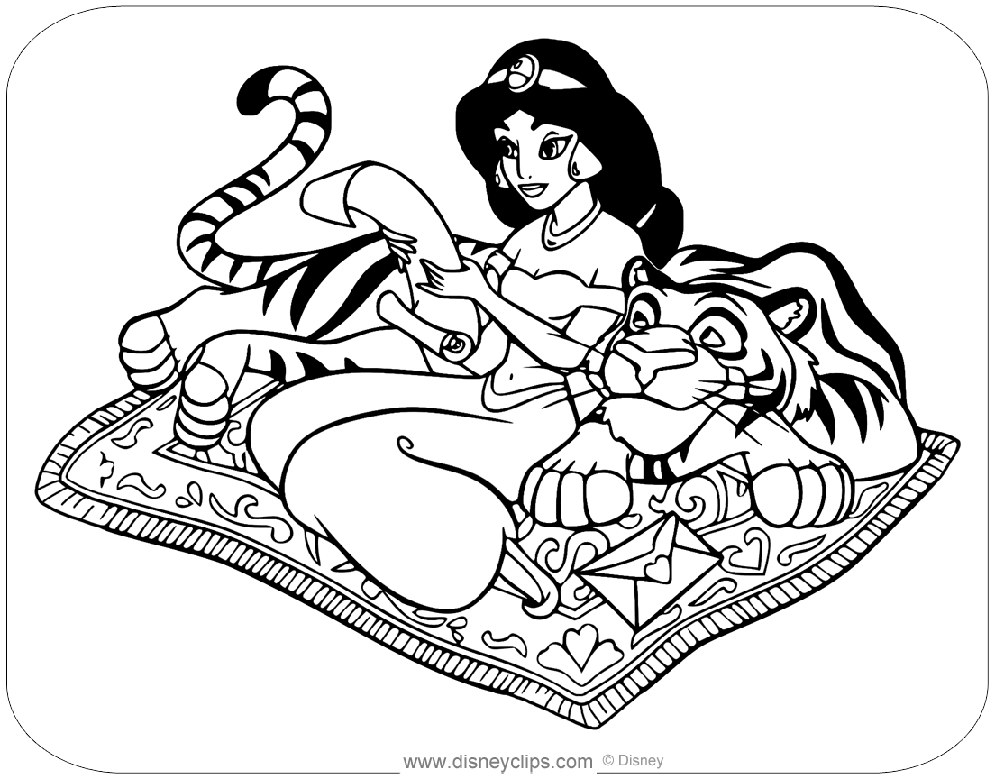 Aladdin coloring pages