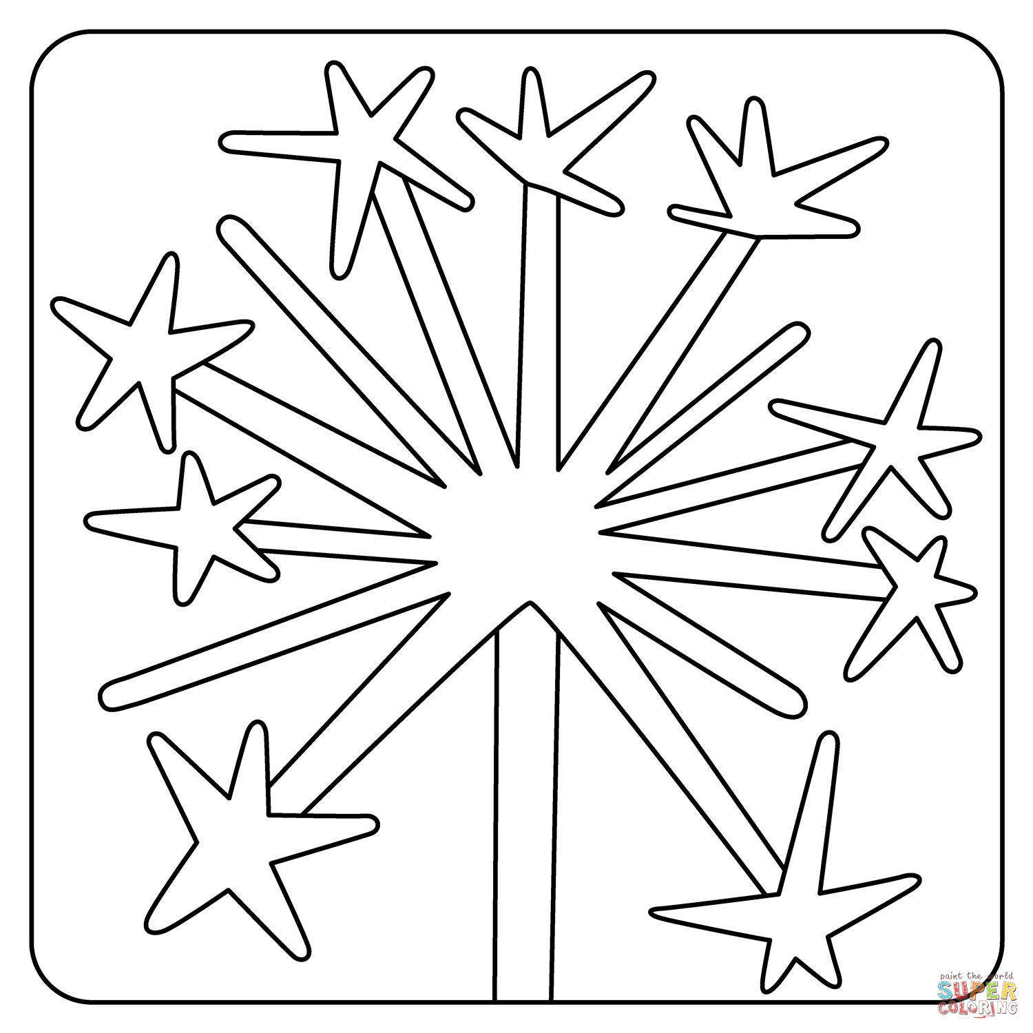 Sparkler emoji coloring page free printable coloring pages