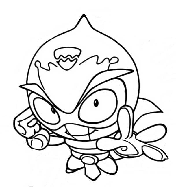 Superzings sparky coloring page