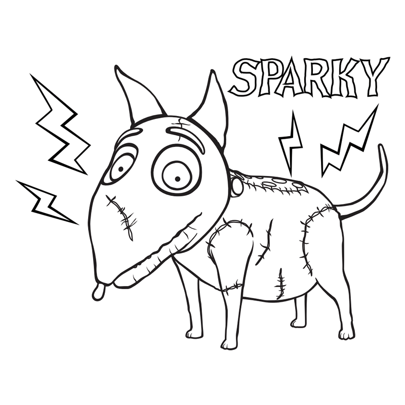 Frankenweenie coloring pages