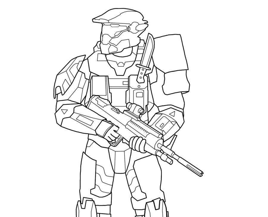 Halo coloring pages printable for free download