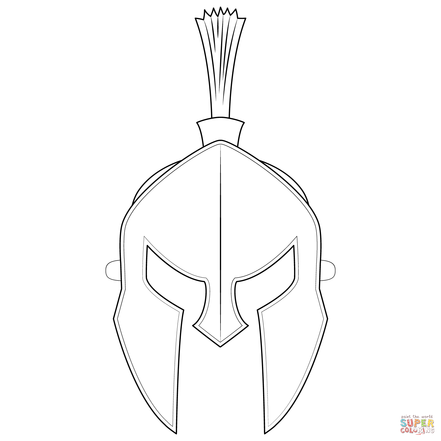 Spartan mask coloring page free printable coloring pages