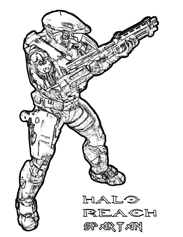 Halo reach spartan army coloring pages bulk color