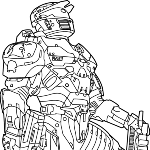 Halo coloring pages printable for free download