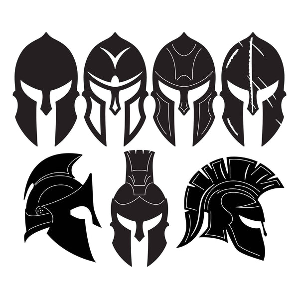 Decorative dxf files spartan helmet mask cnc cutting design