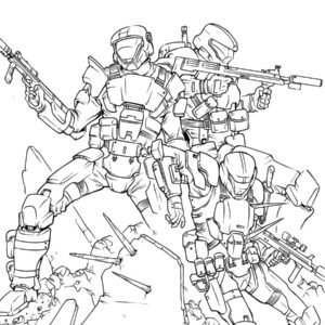 Halo coloring pages printable for free download