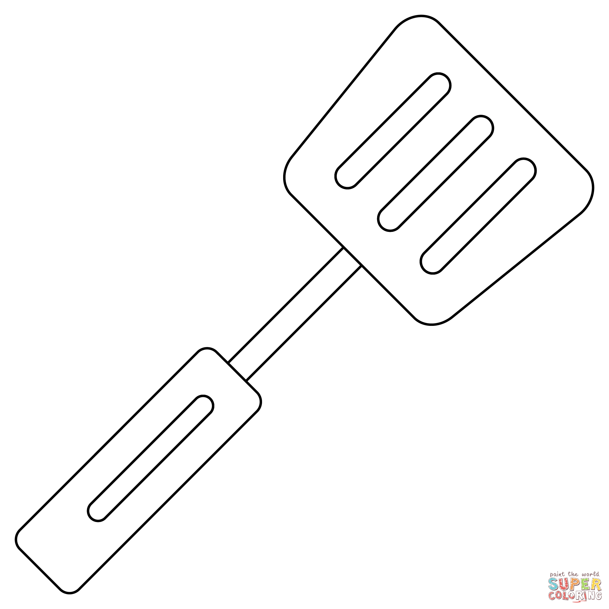 Spatula coloring page free printable coloring pages