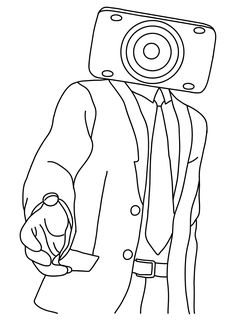 Speakerman coloring pages ideas coloring pages coloring pages for kids free printable coloring pages