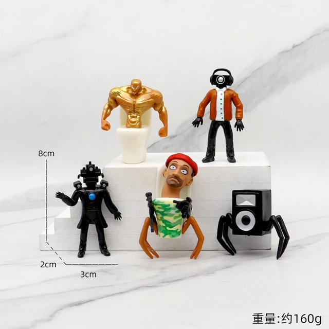 Pcet verion kibidi toilet v titan tv camera peaker man head creative tatue funny video figure model toy gift