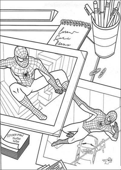 Updated spiderman coloring pages