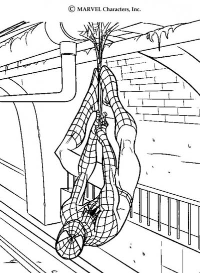 Updated spiderman coloring pages