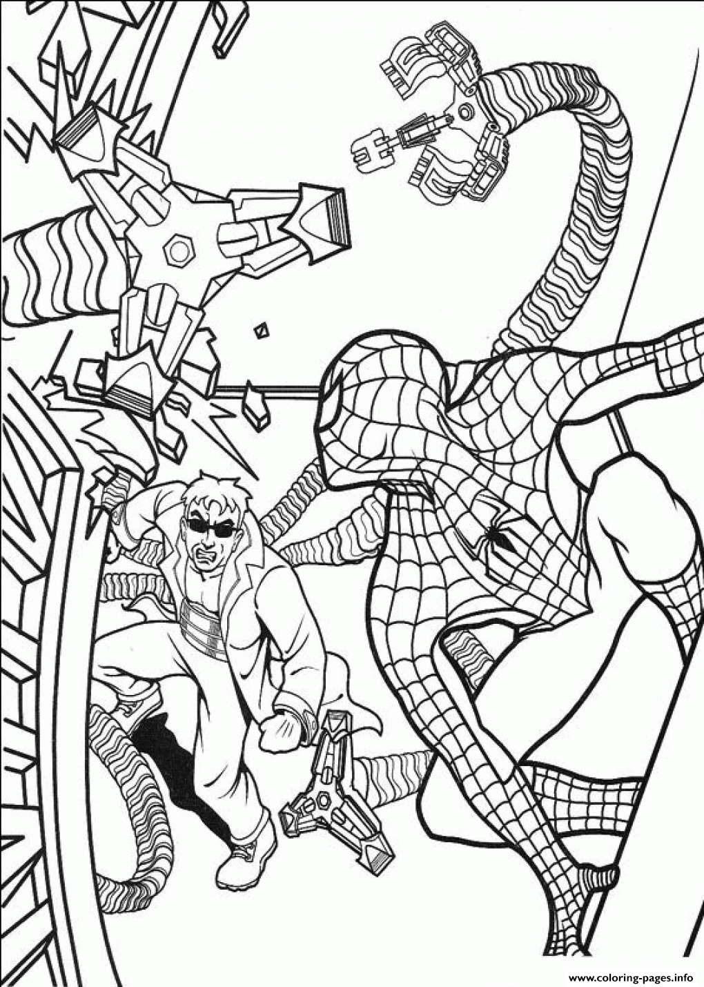 Spectacular spiderman s free coloring page printable