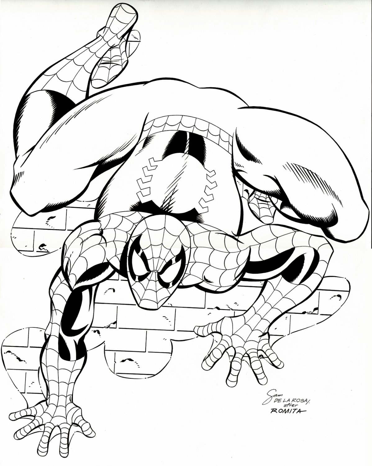 Ic art for sale from romitaman original art spectacular spider