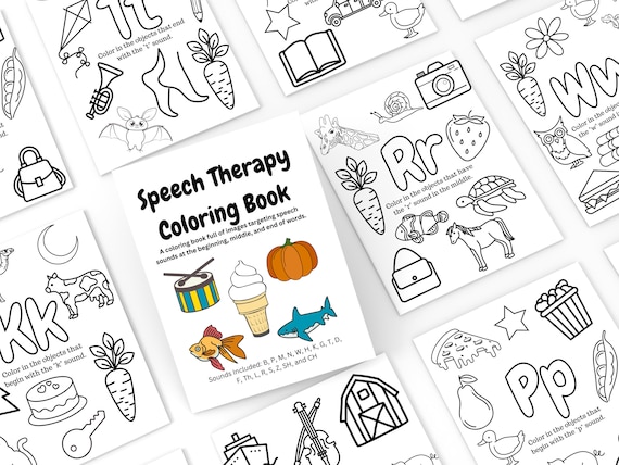 Speech therapy coloring book slp therapy activities speech therapy speech therapy worksheets home speech therapy slp coloring pages download now