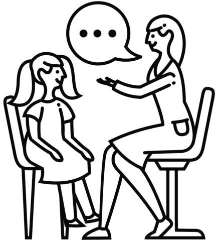 Speech therapist coloring page free printable coloring pages