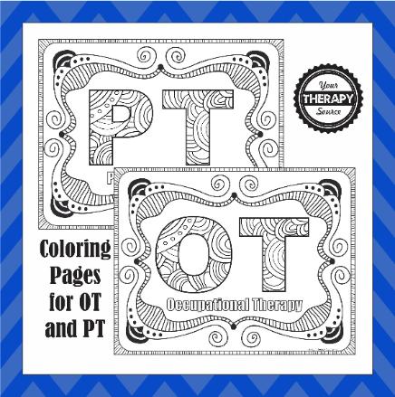 Ot and pt coloring pages