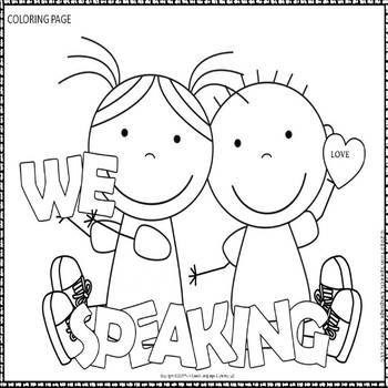 Speech therapy door signs and coloring pages tpt