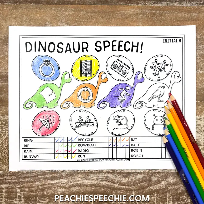 Speech therapy articulation drill and data bundle