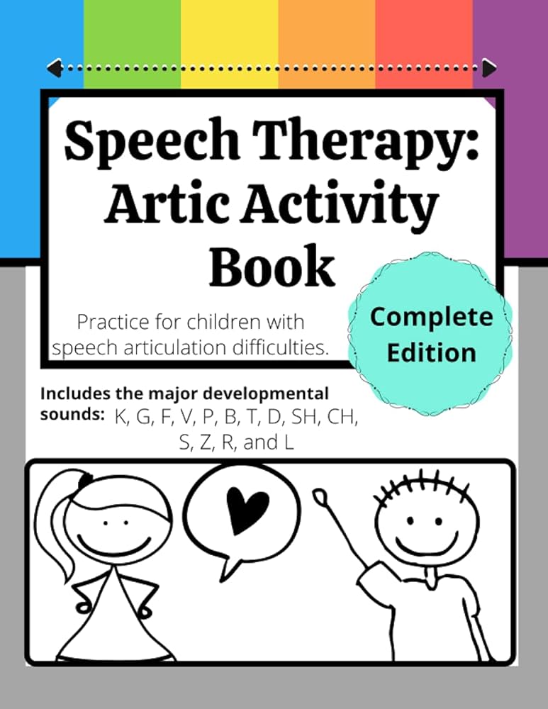 Speech therapy coloring book t d k g by summers tori